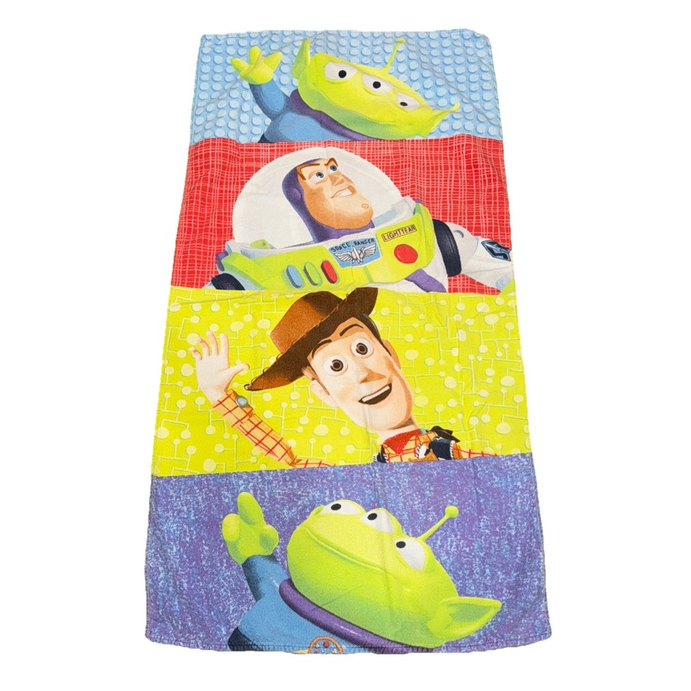 Disney Pixar Toy Story 2 Woody Buzz Lightyear Beach Bath Towel 53X28